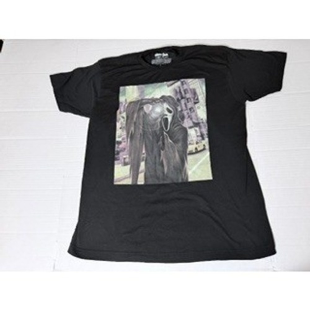 Bioworld Ghost Face Scream Horror Movie Graphic T-Shirt Black Mens Large